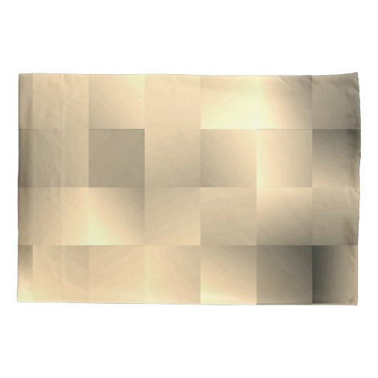 Sepia Tones in Square Pattern Kissenbezug (Rückseite)