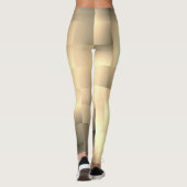 Sepia Tones in Square Pattern Leggings (Rückseite)