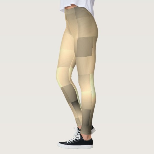 Sepia Tones in Square Pattern Leggings (Links)