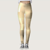 Sepia Tones in Square Pattern Leggings (Vorderseite)