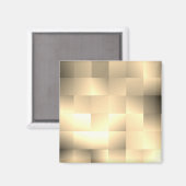 Sepia Tones in Square Pattern Magnet (Vorderseite/Rückseite)
