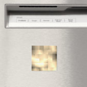 Sepia Tones in Square Pattern Magnet (In Situ (Geschirrspüler))