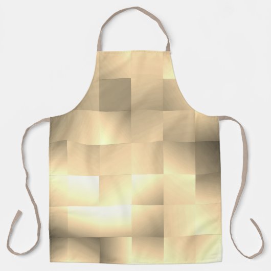 Sepia Tones in Square Pattern Schürze (Vorderseite)