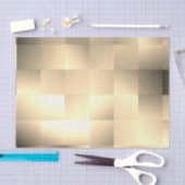 Sepia Tones in Square Pattern Seidenpapier (Handwerk)