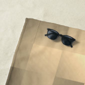 Sepia Tones in Square Pattern Strandtuch (Beispiel)