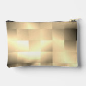 Sepia Tones in Square Pattern Zubehörtasche (Rückseite)