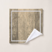 Sepia Tones Ombre Streifen Badhandtuch Set (Waschlappen)