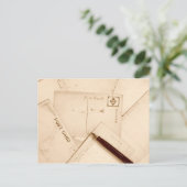 Sepia tonisierte Vintage Postkarten (Stehend Vorderseite)