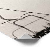 Sepia Tonski drucken, Erreichbarkeit nach oben Poster (Ecke)