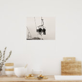 Sepia Tonski drucken, Erreichbarkeit nach oben Poster (Küche)