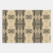‚Sepia Touch‘, wrapping Paper Flat Sheet Set 3 Geschenkpapier Set (Vorderseite 3)