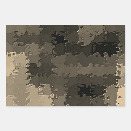 ‚Sepia Touch‘, wrapping Paper Flat Sheet Set 3 Geschenkpapier Set (Vorderseite 2)