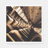 Sepia-Trageverkehr Serviette (Vorderseite)