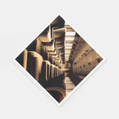 Sepia-Trageverkehr Serviette (Ecke)