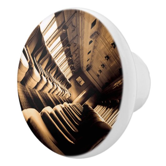 Sepia Train Interior Keramikknauf (Rechts)