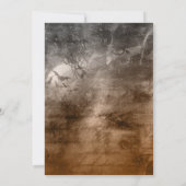 Sepia-Traumwaldhochzeit Einladung (Rückseite)