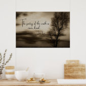 Sepia Tree Keats Poetry Poster (Küche)