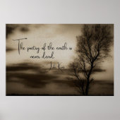 Sepia Tree Keats Poetry Poster (Vorne)