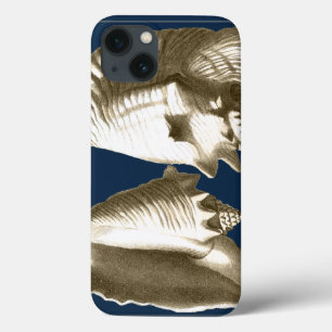 Sepia-TritonshornSeashells Case-Mate iPhone Hülle