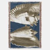 Sepia-TritonshornSeashells Decke (Vorderseite Vertikal)