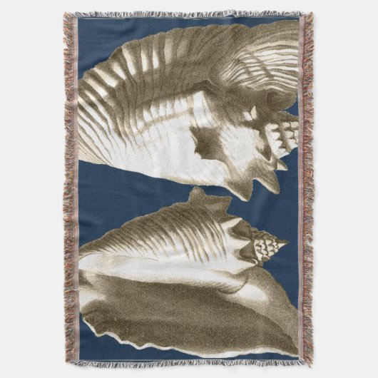 Sepia-TritonshornSeashells Decke (Vorderseite Vertikal)