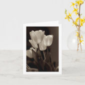 Sepia Tulip Note Card Karte (Gelbe Blume)