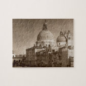 Sepia Venice Grand Canal Piazza San Marco Salute Puzzle (Horizontal)