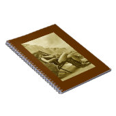 Sepia Vintag Bathing Beauty Notizblock (Rechte Seite)