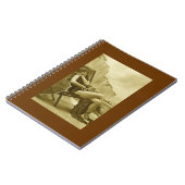 Sepia Vintag Bathing Beauty Notizblock (Linke Seite)