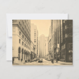 Sepia Vintag San Francisco Downtown Postkarte