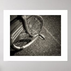 Sepia-Vintage-Dreirad-Plakat Poster