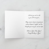 "Sepia Wagon Wheel #2" Geburtskarte Karte (Innenseite)