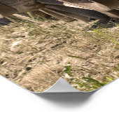 Sepia Wagon Wheels Poster (Ecke)