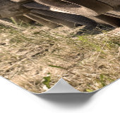Sepia Wagon Wheels Poster (Ecke)