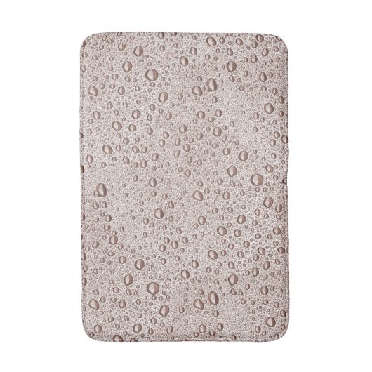 Sepia-Wassertropfen Badematte (Vorderseite Vertikal)
