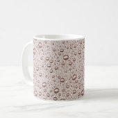 Sepia-Wassertropfen Kaffeetasse (Vorderseite Links)