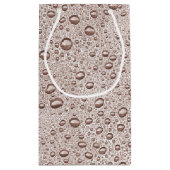 Sepia-Wassertropfen Kleine Geschenktüte (Rückseite)