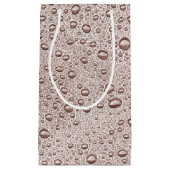 Sepia-Wassertropfen Kleine Geschenktüte (Vorderseite)