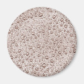 Sepia-Wassertropfen Magnet (Vorne)