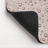 Sepia-Wassertropfen Mousepad (Ecke)