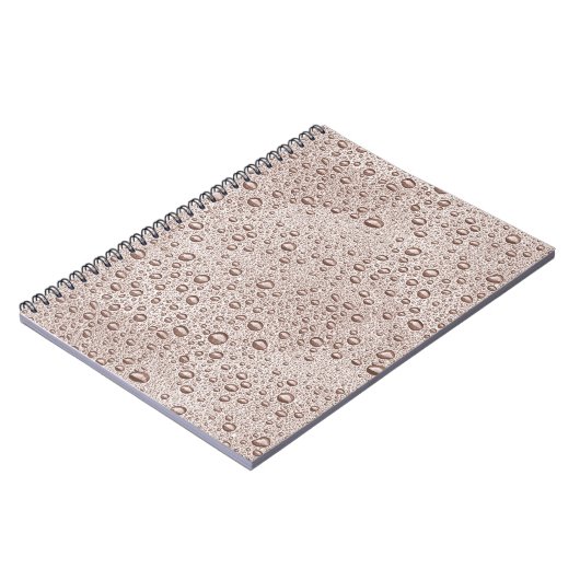 Sepia-Wassertropfen Notizblock (Linke Seite)