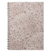 Sepia-Wassertropfen Notizblock (Vorderseite)
