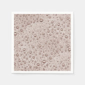 Sepia-Wassertropfen Serviette (Vorderseite)