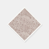 Sepia-Wassertropfen Serviette (Ecke)