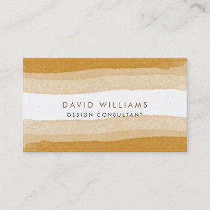 Sepia Watercolor Spritzer Niedlich Artist Beach Sa Visitenkarte