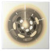 Sepia Weltkunst Fliese (Vorderseite)