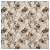 Sepia Wildblumen Fabric Stoff (Muster)