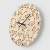 Sepiacamo Große Wanduhr (Winkel)