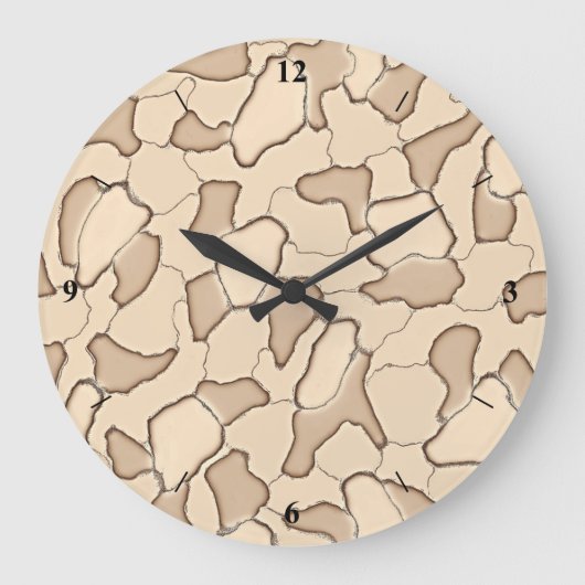 Sepiacamo Große Wanduhr (Vorderseite)