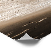 sepianische Reflexionen und ruhige Wellen Poster (Ecke)